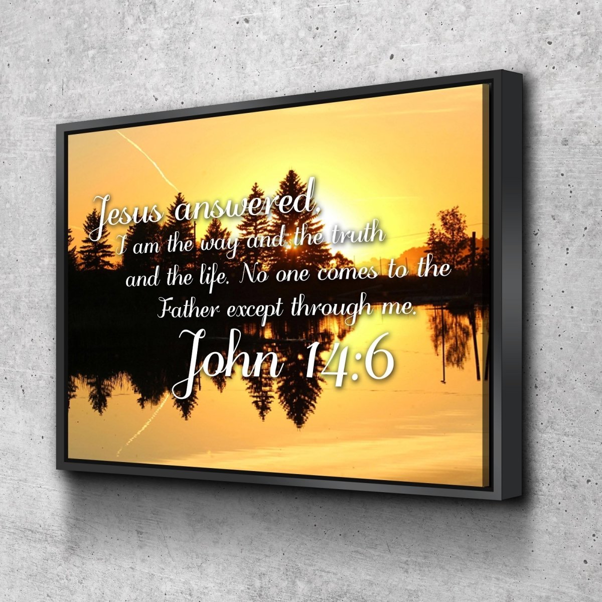 John 146 I Am The Way The Truth And The Life Wall Art Canvas Print - Christian Canvas Wall Art