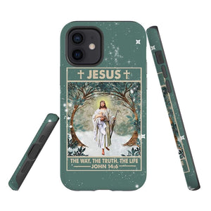 John 146 Jesus The Way The Truth The Life - Jesus Christ Phone Case - Inspirational Bible Scripture iPhone Cases
