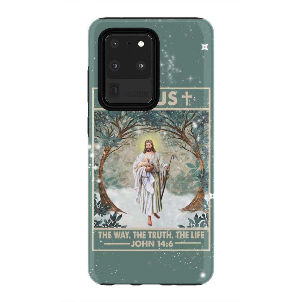 John 146 Jesus The Way The Truth The Life - Jesus Christ Phone Case - Inspirational Bible Scripture iPhone Cases