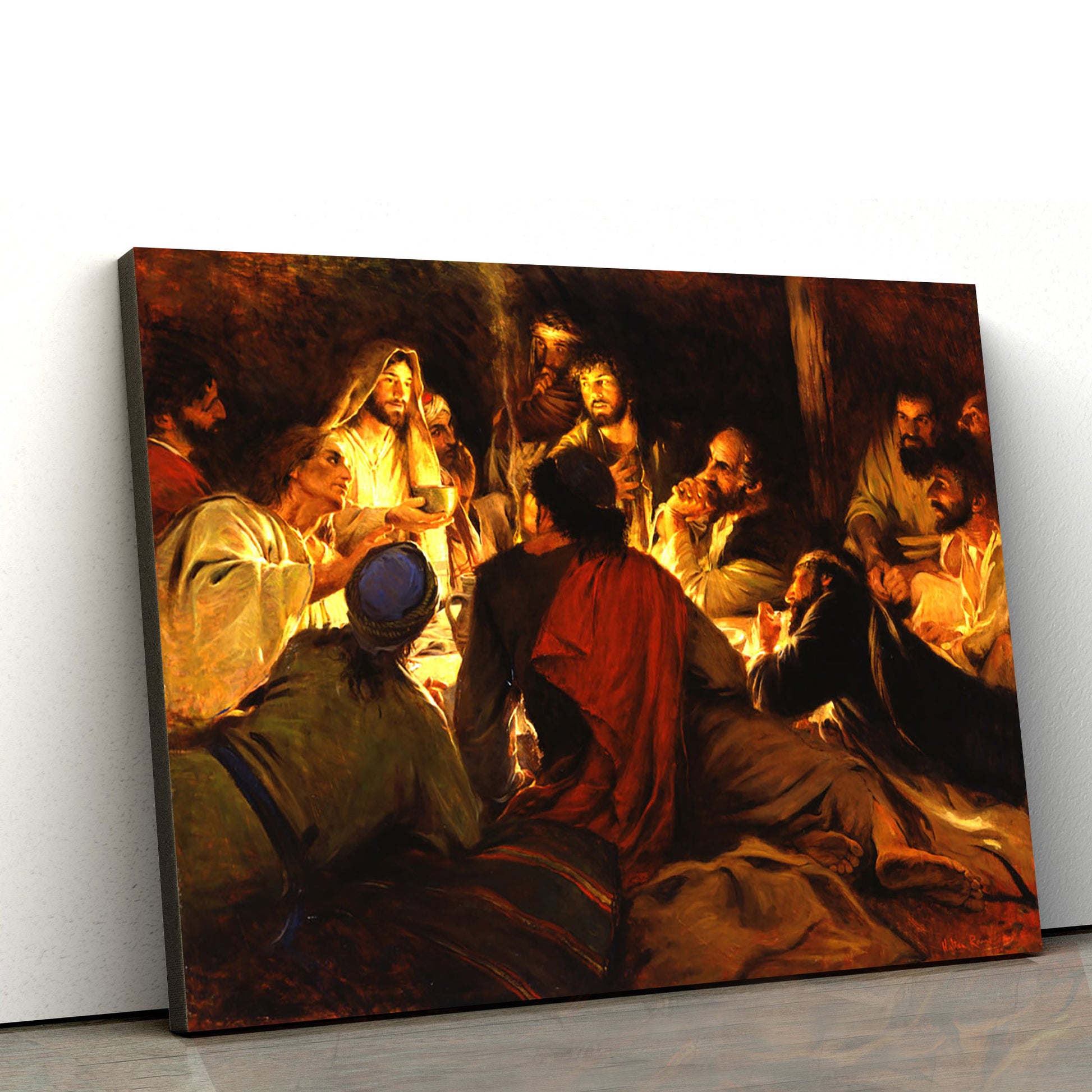 John 14 27 Peace I Leave With You Eng - Jesus Canvas Wall Art - Christian Wall Art