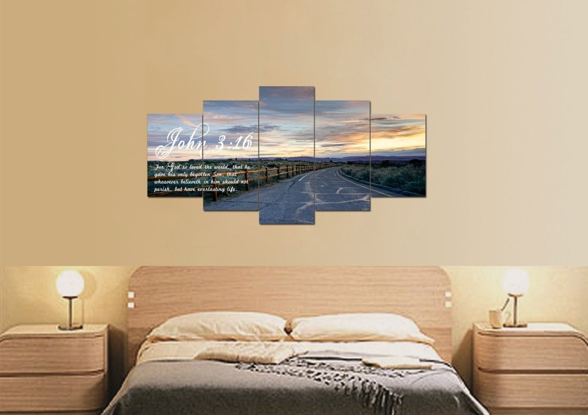 John 316 Kjv #15 Bible Verse Canvas Wall Art - Christian Canvas Wall Art