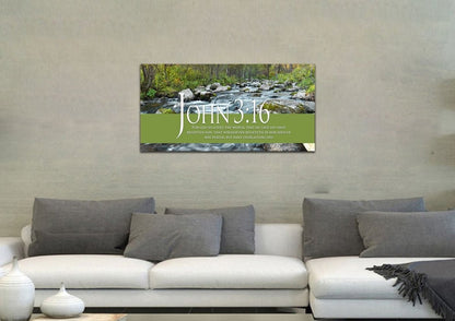 John 316 Kjv #28 Bible Verse Canvas Wall Art - Christian Canvas Wall Art