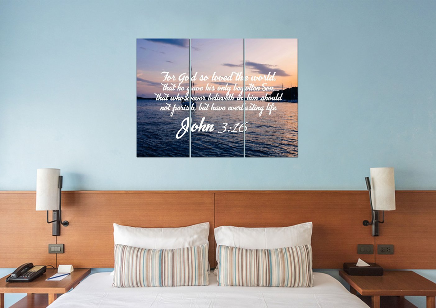 John 316 Kjv #5 Bible Verse Canvas Wall Art - Christian Canvas Wall Art