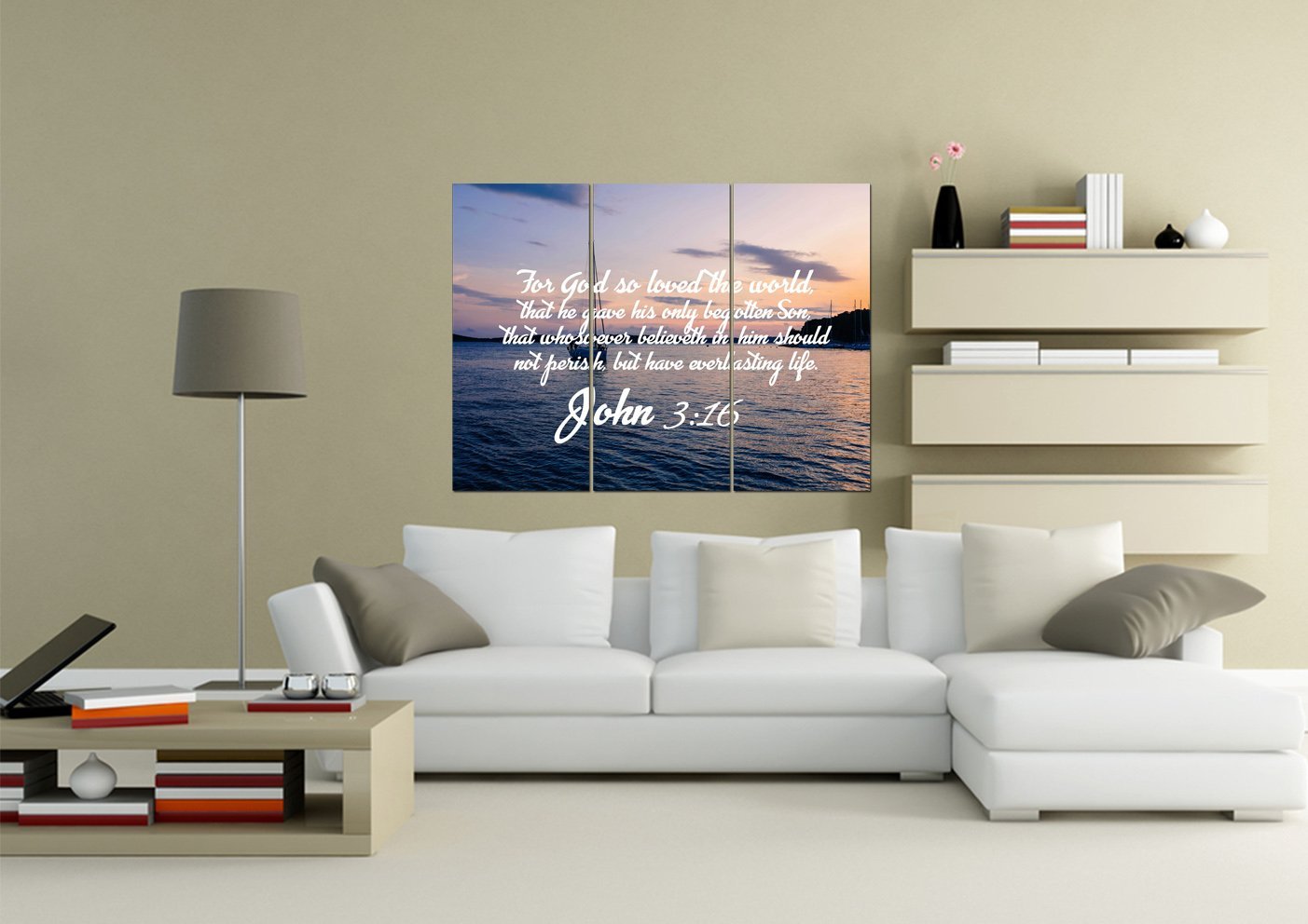 John 316 Kjv #5 Bible Verse Canvas Wall Art - Christian Canvas Wall Art