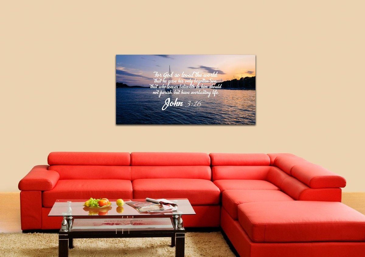 John 316 Kjv #5 Bible Verse Canvas Wall Art - Christian Canvas Wall Art