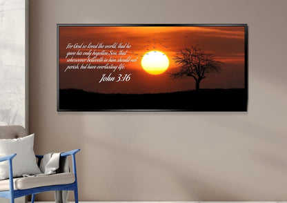 John 316 Kjv #6 Bible Verse Canvas Wall Art - Christian Canvas Wall Art