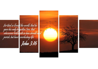 John 316 Kjv #6 Bible Verse Canvas Wall Art - Christian Canvas Wall Art