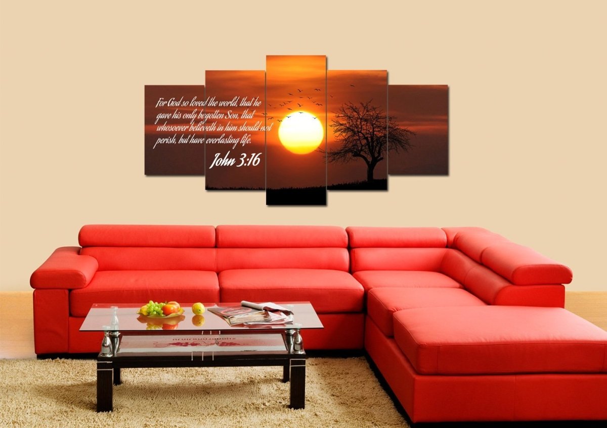 John 316 Kjv #6 Bible Verse Canvas Wall Art - Christian Canvas Wall Art