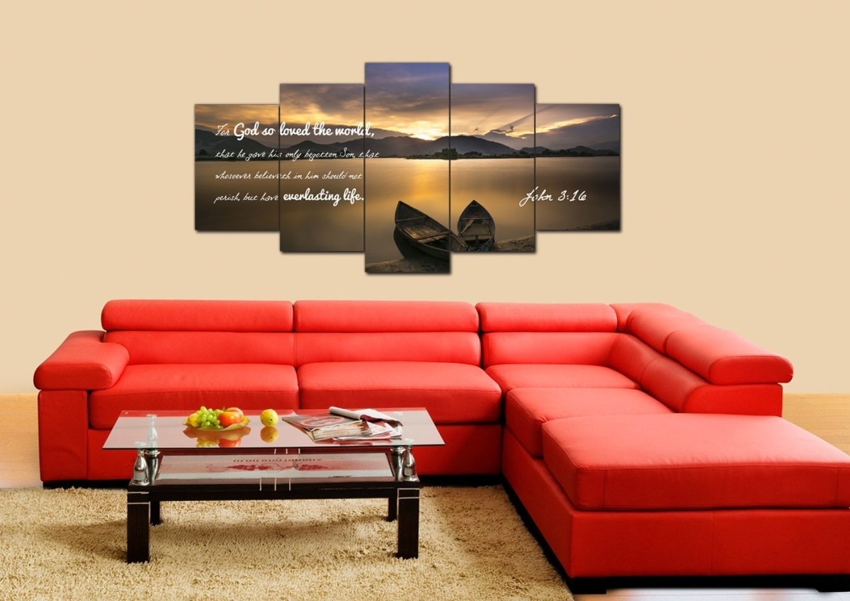 John 316 Kjv Bible Verse Wall Art - Christian Canvas Wall Art