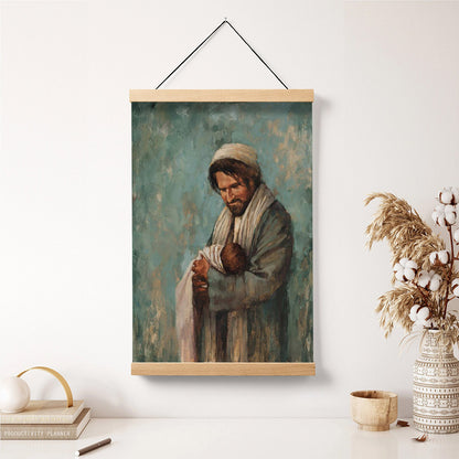 Joseph Portrait Hanging Canvas Wall Art - Christmas Gift - Religious Canvas