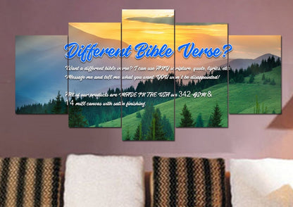 Joshua 19 Be Strong And Courageous Canvas Wall Art Print - Christian Canvas Wall Art