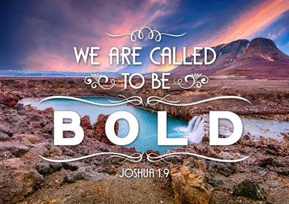 Joshua 19 We Are Called To Be Bold Canvas Wall Art Print - Christian Canvas Wall Art