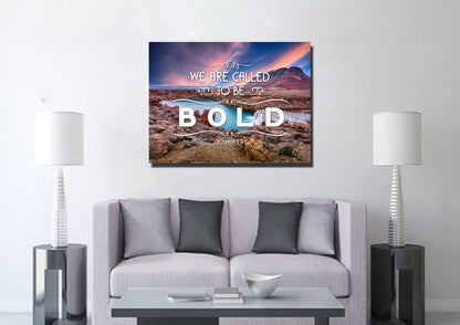 Joshua 19 We Are Called To Be Bold Canvas Wall Art Print - Christian Canvas Wall Art