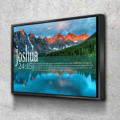 Joshua 2415 Canvas Wall Art Print - Christian Canvas Wall Art