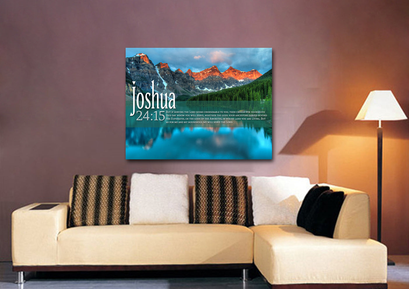 Joshua 2415 Canvas Wall Art Print - Christian Canvas Wall Art