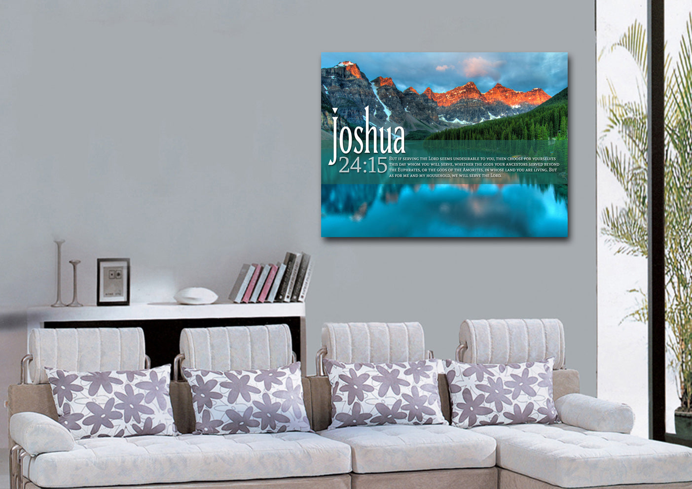 Joshua 2415 Canvas Wall Art Print - Christian Canvas Wall Art