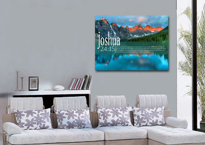 Joshua 2415 Canvas Wall Art Print - Christian Canvas Wall Art