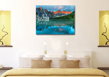 Joshua 2415 Canvas Wall Art Print - Christian Canvas Wall Art