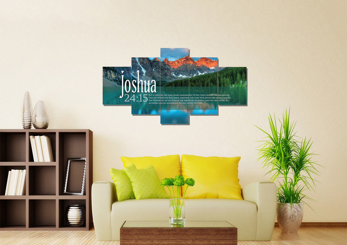 Joshua 2415 Canvas Wall Art Print - Christian Canvas Wall Art