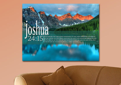 Joshua 2415 Canvas Wall Art Print - Christian Canvas Wall Art