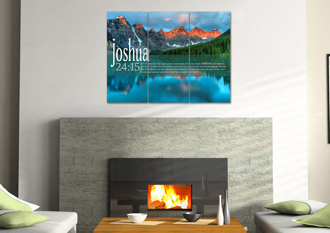 Joshua 2415 Canvas Wall Art Print - Christian Canvas Wall Art