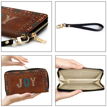 Joy Beautiful Clutch Purse For Women - Personalized Name - Christian Gifts For Women