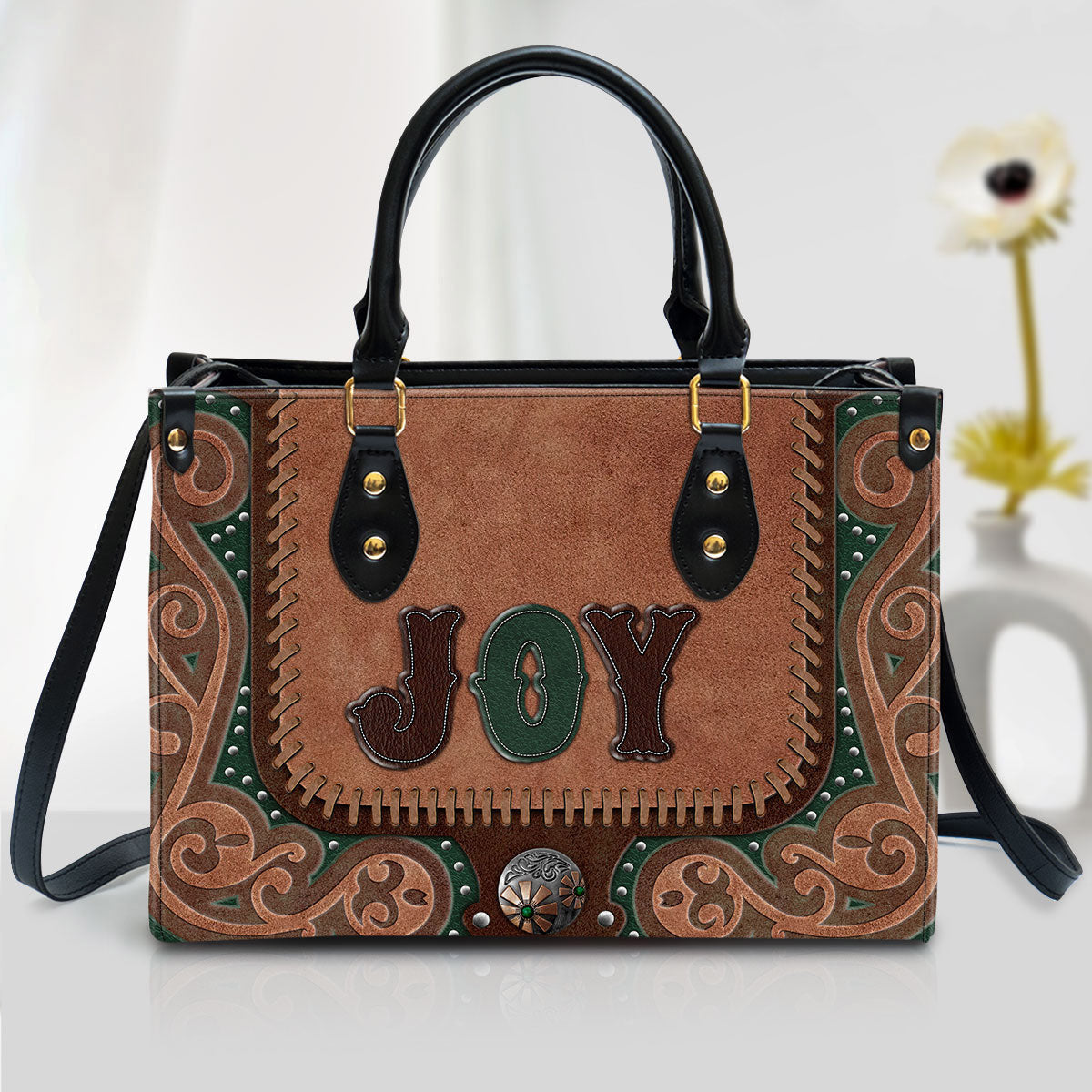 Joy Leather Handbag - Religious Gifts For Women - Women Pu Leather Bag