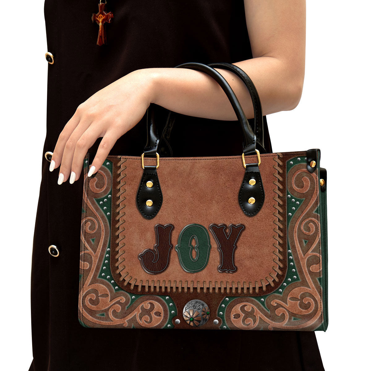 Joy Leather Handbag - Religious Gifts For Women - Women Pu Leather Bag