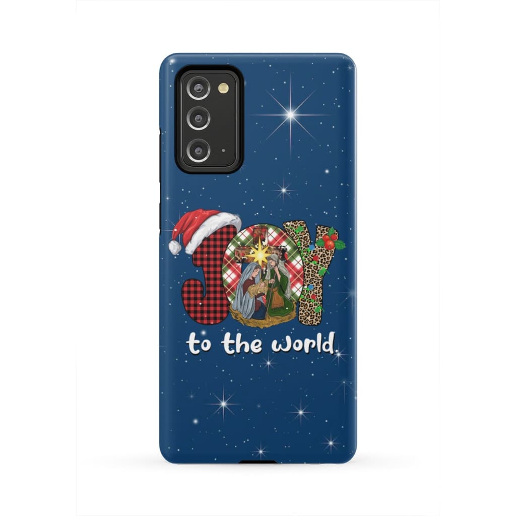 Joy To The World Buffalo Plaid Leopard Phone Case - Inspirational Bible Scripture iPhone Cases