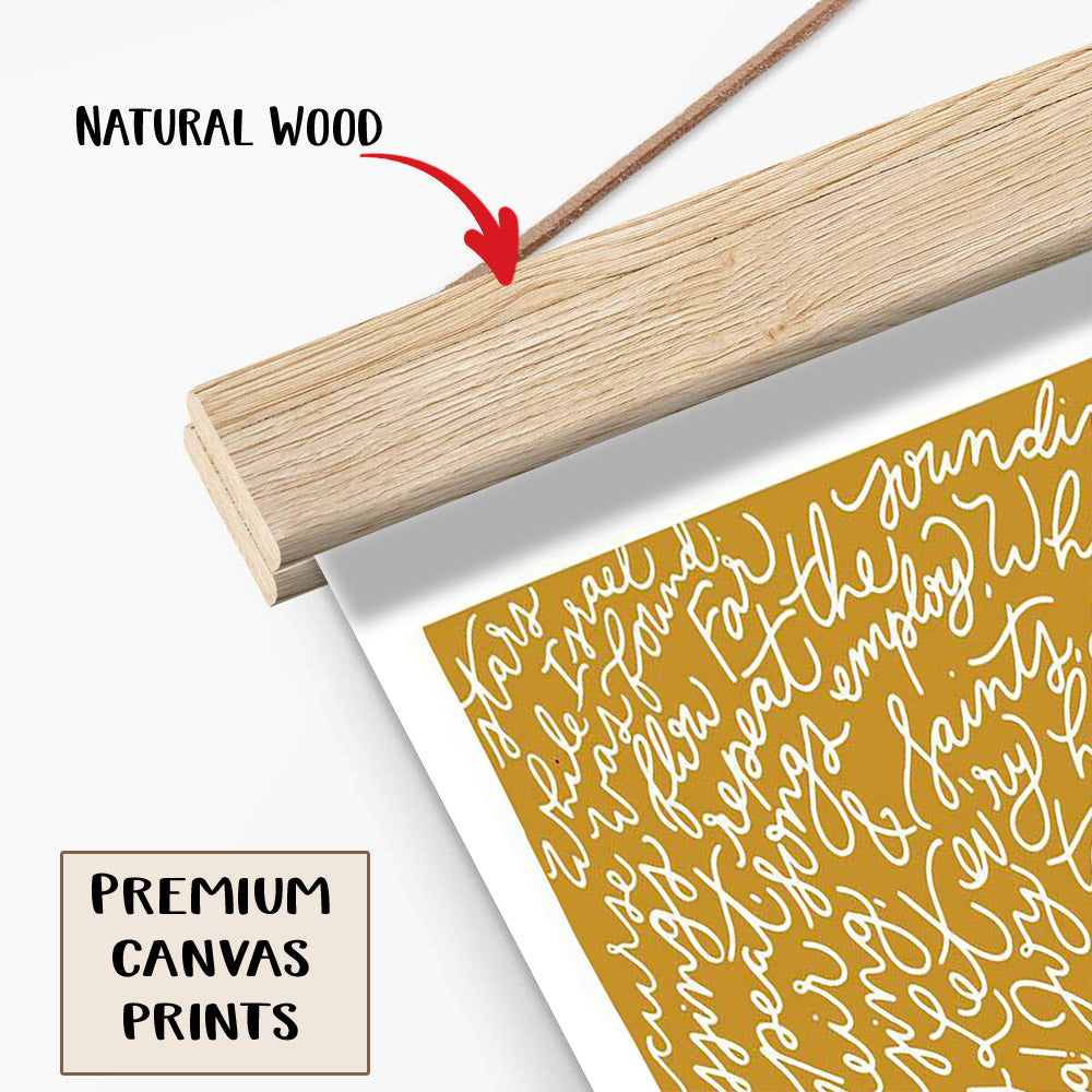 Joy To The World Portrait Hanging Canvas Wall Art - Christmas Gift - Religious Canvas