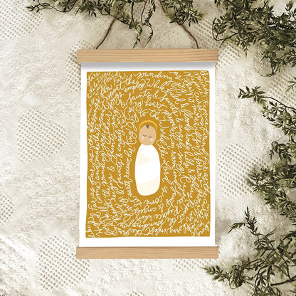 Joy To The World Portrait Hanging Canvas Wall Art - Christmas Gift - Religious Canvas