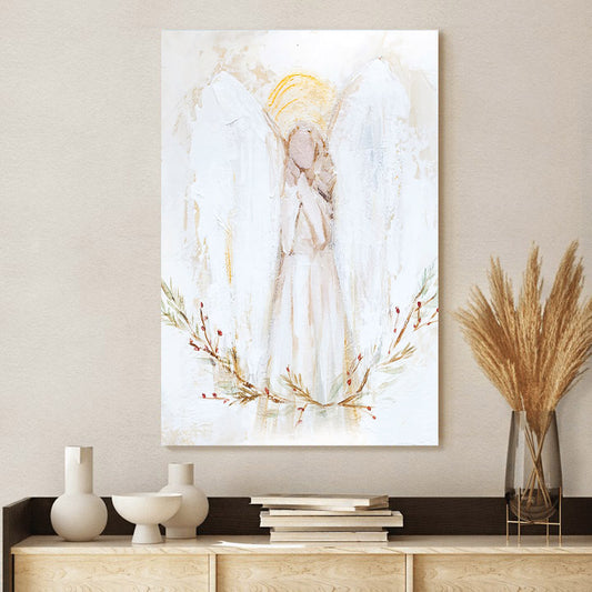 Joyous Angel Paper Print - Christian Art Gift - Wall Decorator