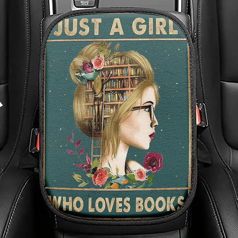 Just A Girl Who Loves Books Seat Box Cover