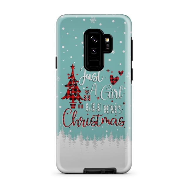 Just A Girl Who Loves Christmas Christian Phone Case - Inspirational Bible Scripture iPhone Cases