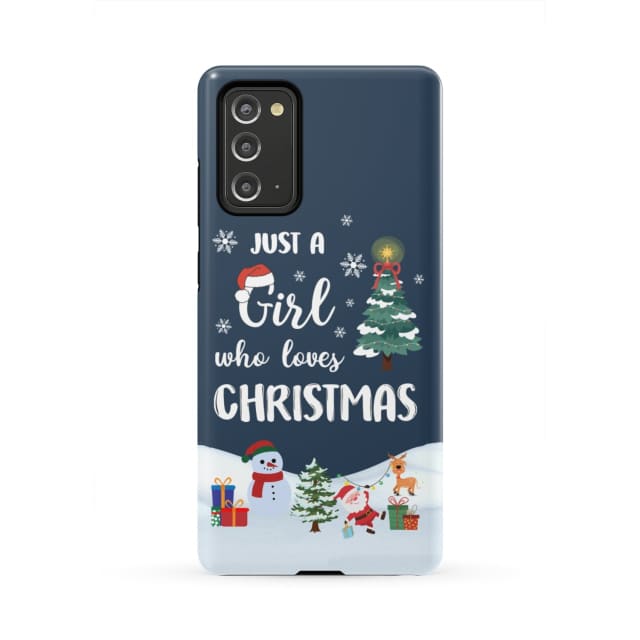 Just A Girl Who Loves Christmas Phone Case - Inspirational Bible Scripture iPhone Cases