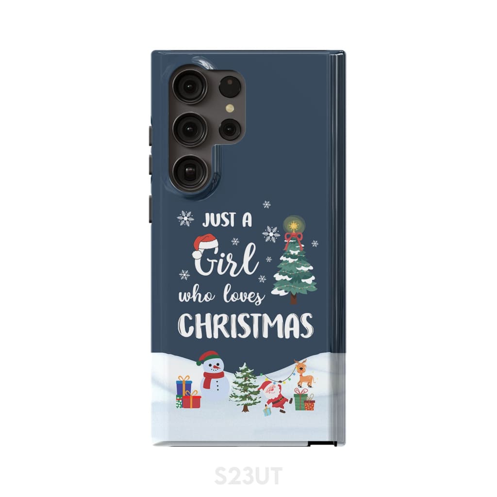 Just A Girl Who Loves Christmas Phone Case - Inspirational Bible Scripture iPhone Cases