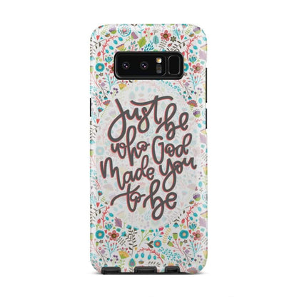 Just Be Who God Made You To Be Christian Phone Case - Inspirational Bible Scripture iPhone Cases