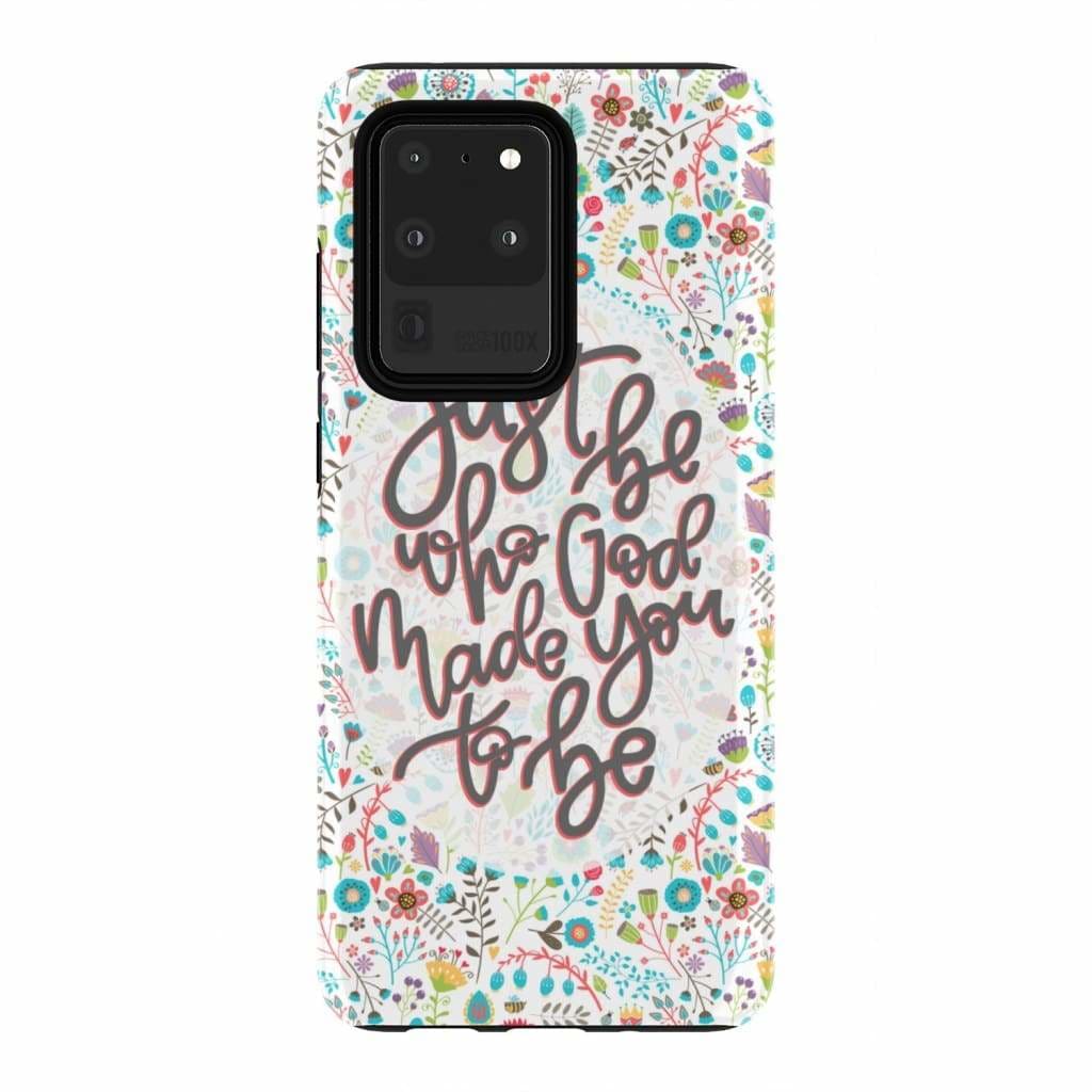Just Be Who God Made You To Be Christian Phone Case - Inspirational Bible Scripture iPhone Cases