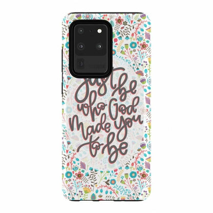 Just Be Who God Made You To Be Christian Phone Case - Inspirational Bible Scripture iPhone Cases