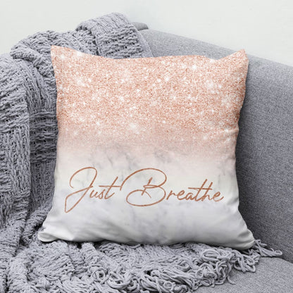 Just Breathe Christian Pillow
