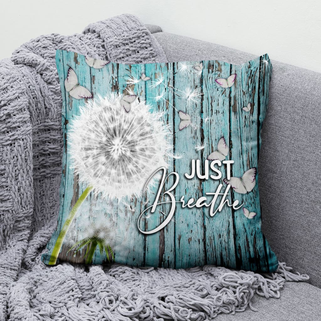 Just Breathe Christian Pillow 2