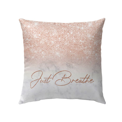 Just Breathe Christian Pillow