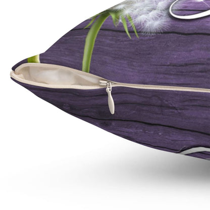 Just Breathe Dandelion Christian Pillow  Christian Home Decor