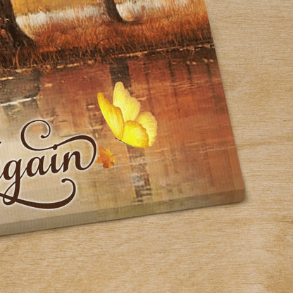 Just Breathe You Will Never Live This Moment Again Cross God Canvas, Christian Wall Art