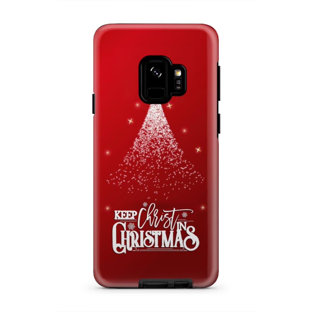 Keep Christ In Christmas Phone Case - Inspirational Bible Scripture iPhone Cases