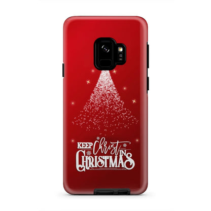 Keep Christ In Christmas Phone Case - Inspirational Bible Scripture iPhone Cases