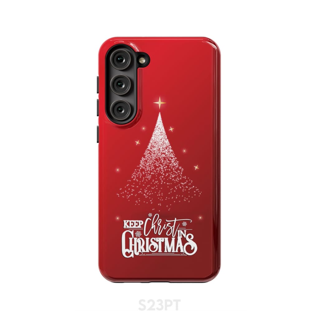 Keep Christ In Christmas Phone Case - Inspirational Bible Scripture iPhone Cases