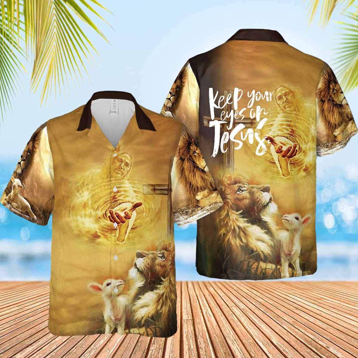 Keep Your Eyes On Jesus Hawaiian Shirt - Christian Hawaiian Shirts For Women Men