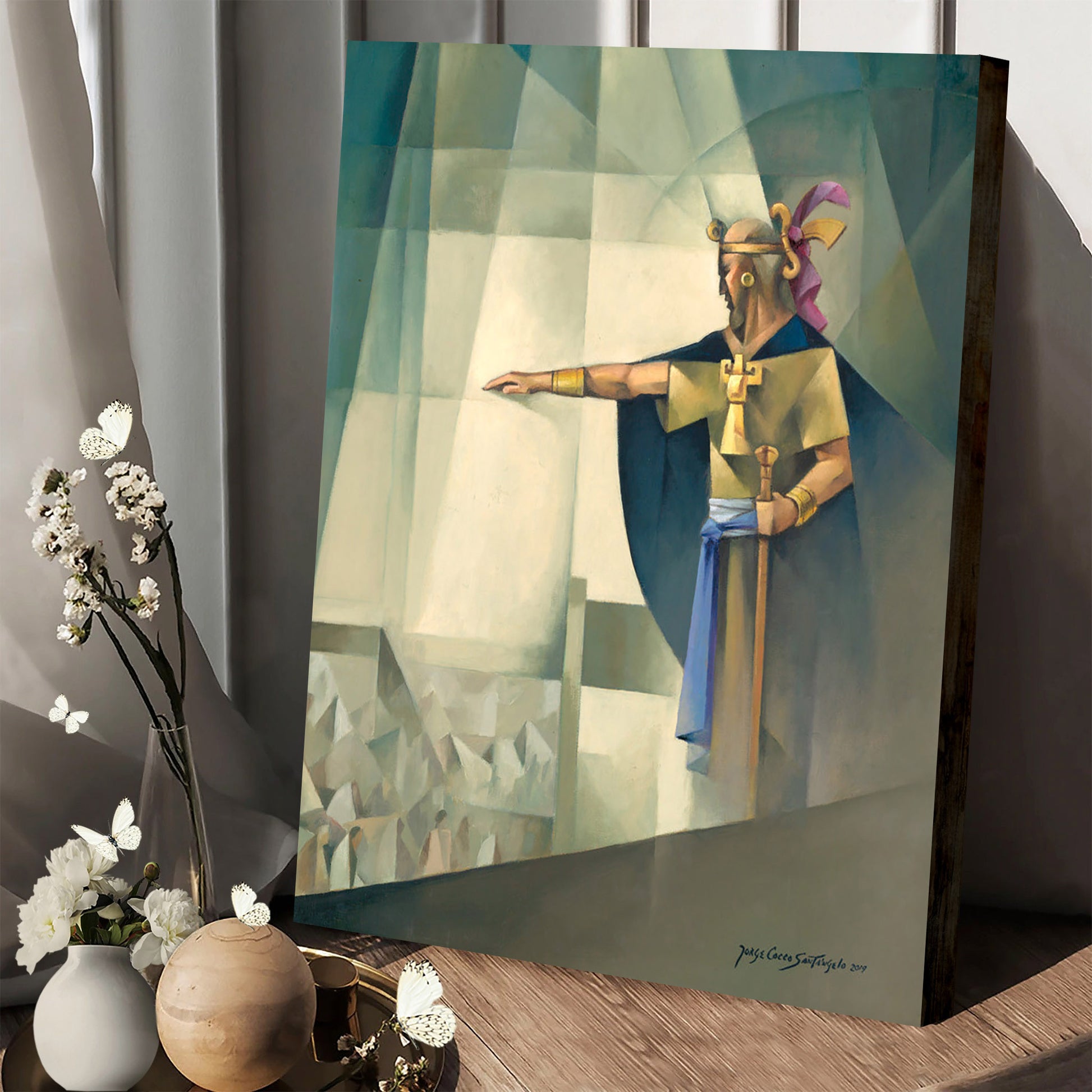 King Benjamin Canvas Pictures - Jesus Christ Canvas Art - Christian Wall Art