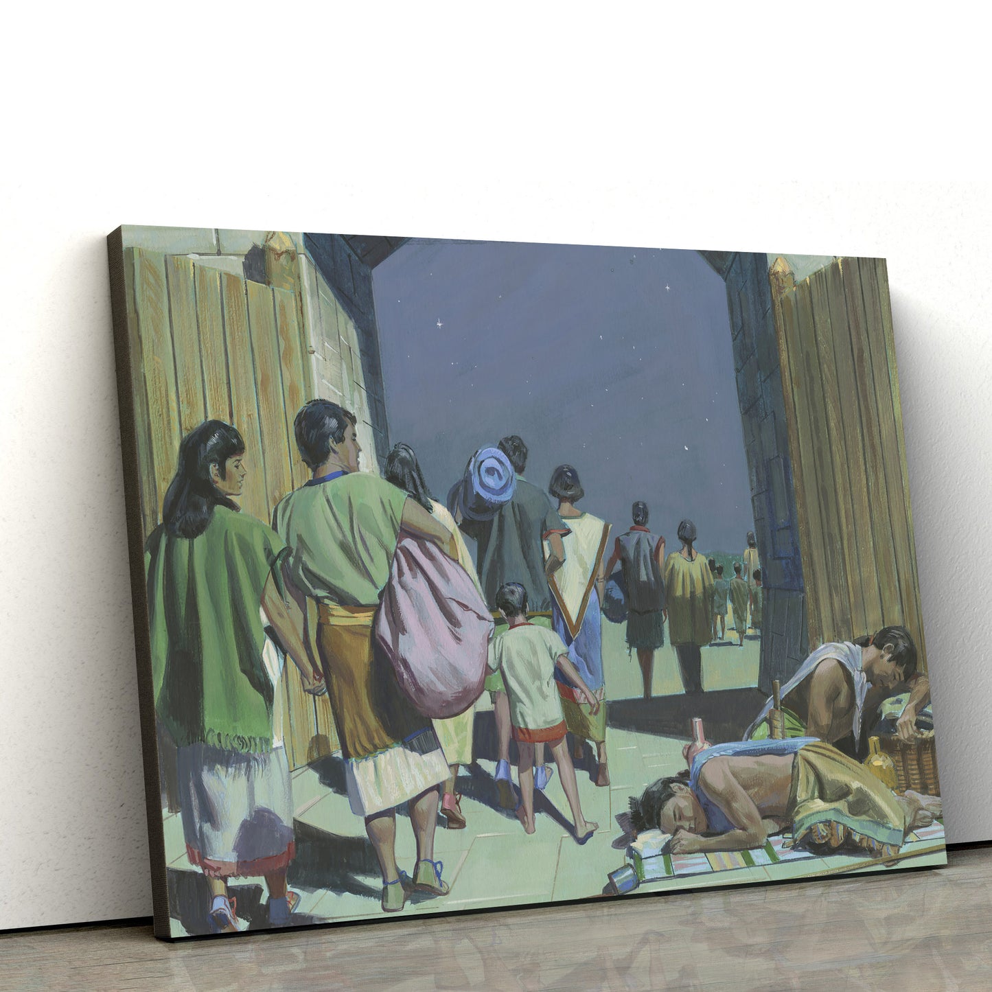 King Limhi’s People Escape Canvas Pictures - Christian Paintings For Home - Religious Canvas Wall Decor